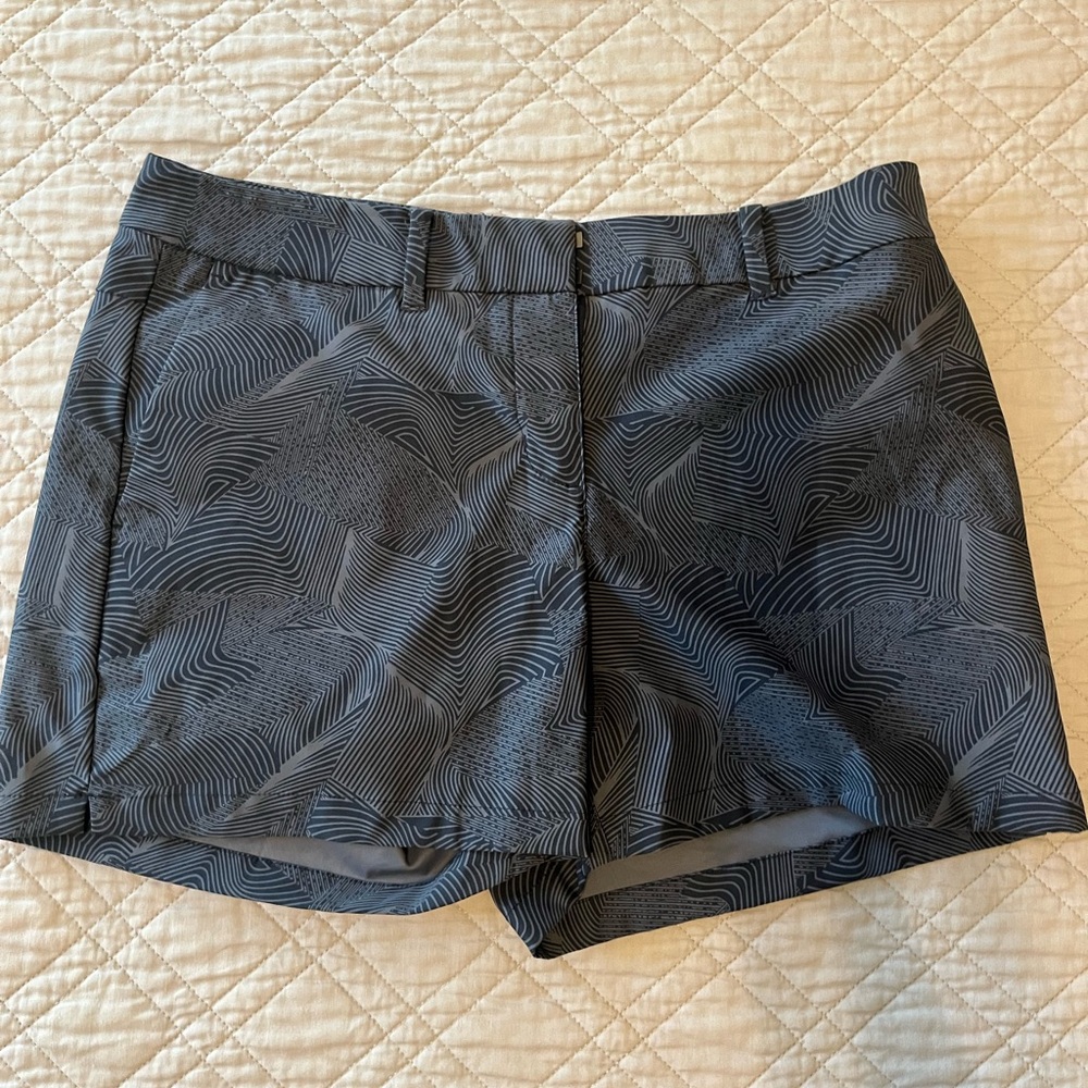 Nike Blue and Gray Patterned Women's Shorts